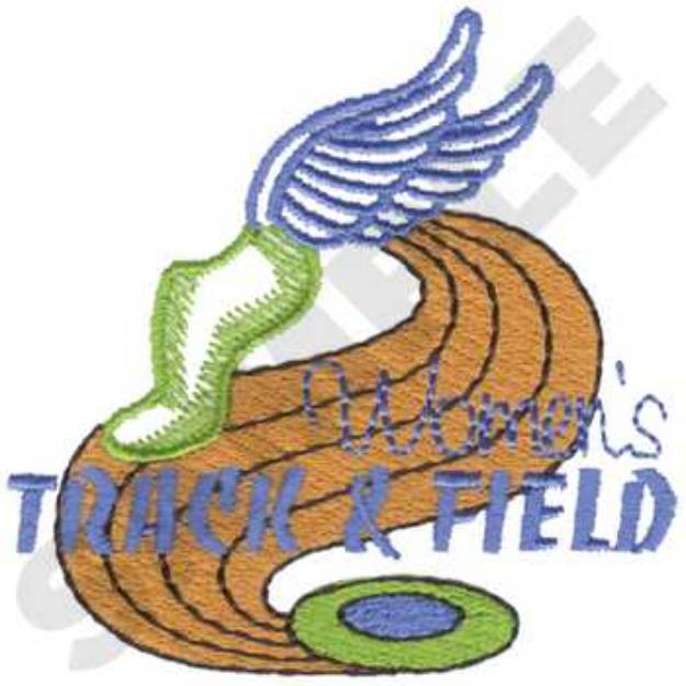 Picture of Womens Track & Field Machine Embroidery Design