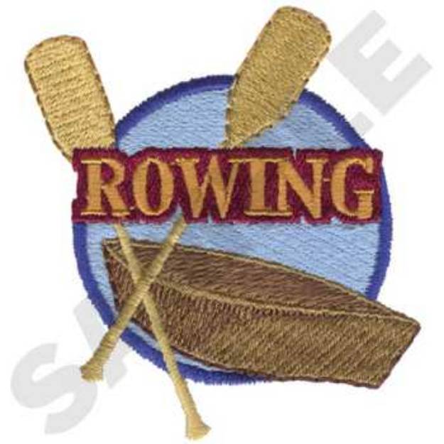 Picture of Rowing logo Machine Embroidery Design