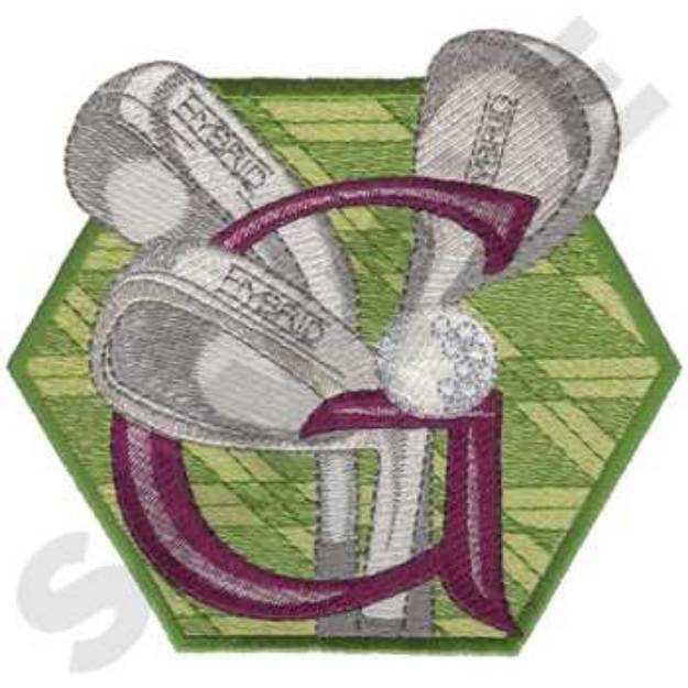 Picture of Golf Clubs Machine Embroidery Design