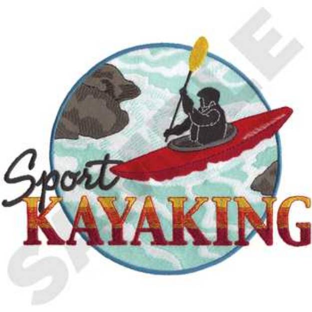 Picture of Sport Kayaking Machine Embroidery Design