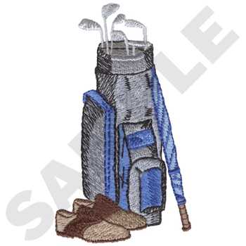 Golf Equipment Machine Embroidery Design