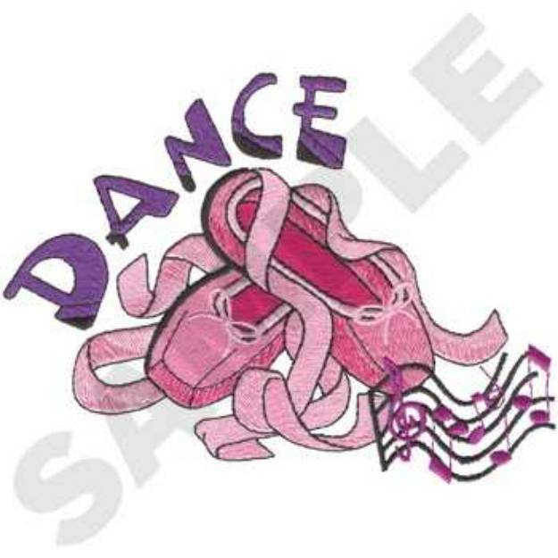 Picture of Dancing shoes Machine Embroidery Design