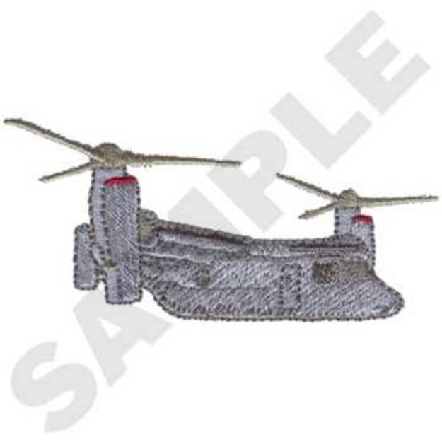 Picture of V-22 Osprey Machine Embroidery Design
