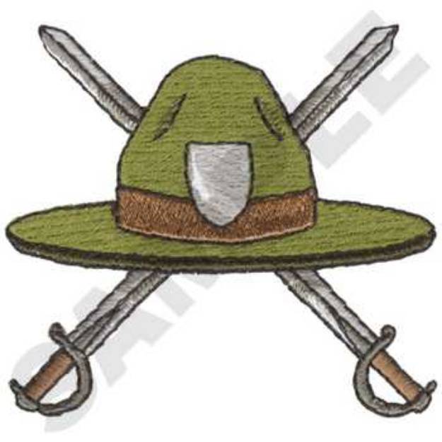 Picture of Drill Instructor Hat Machine Embroidery Design