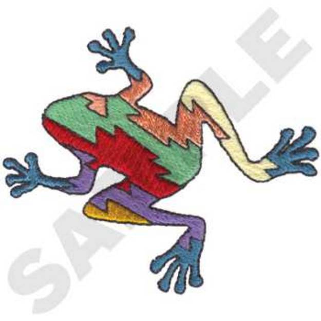 Picture of Indian Frog Machine Embroidery Design