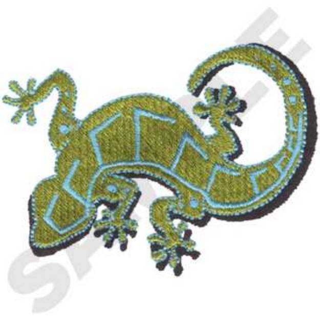 Picture of Southwest Gecko Machine Embroidery Design