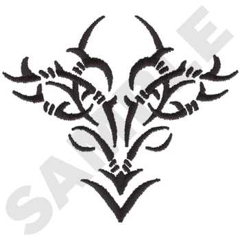 Tribal Barbed Wire Machine Embroidery Design