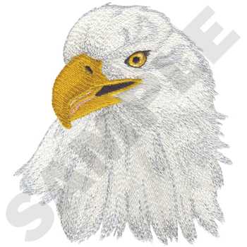 Bald Eagle Head Machine Embroidery Design