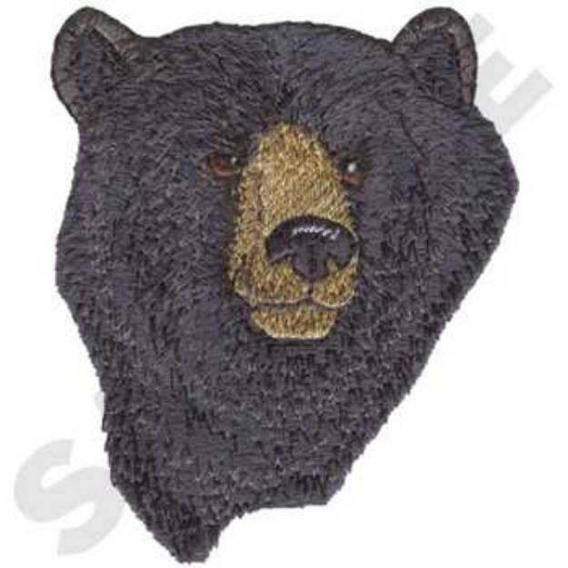 Picture of Black Bear Machine Embroidery Design