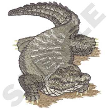 Alligator Machine Embroidery Design