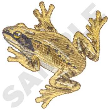 Wood Frog Machine Embroidery Design