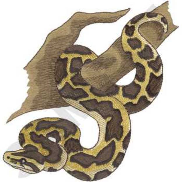 Picture of Burmese Python Machine Embroidery Design