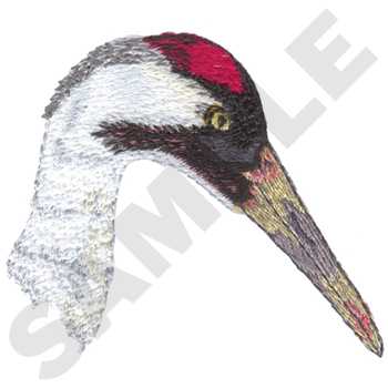Whooping Crane Machine Embroidery Design
