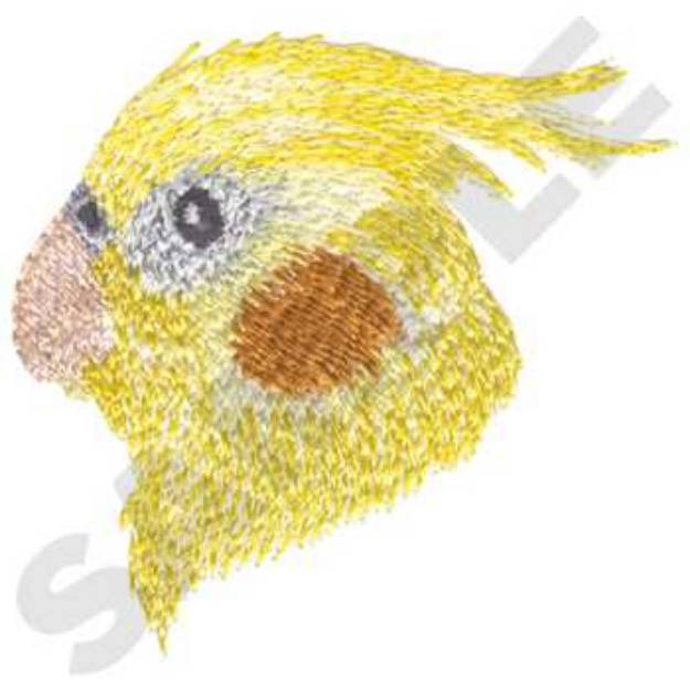 Picture of Cockatiel Head Machine Embroidery Design