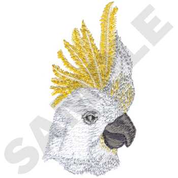 Sulfer-crested Cockatoo Machine Embroidery Design