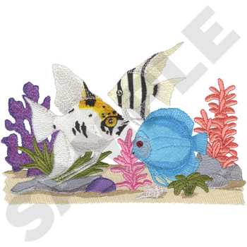 Aquarium Design Machine Embroidery Design