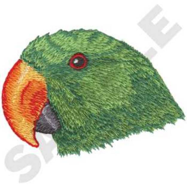 Picture of Parrot Head Machine Embroidery Design