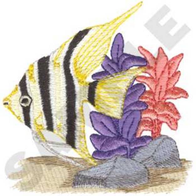 Picture of Angelfish Machine Embroidery Design