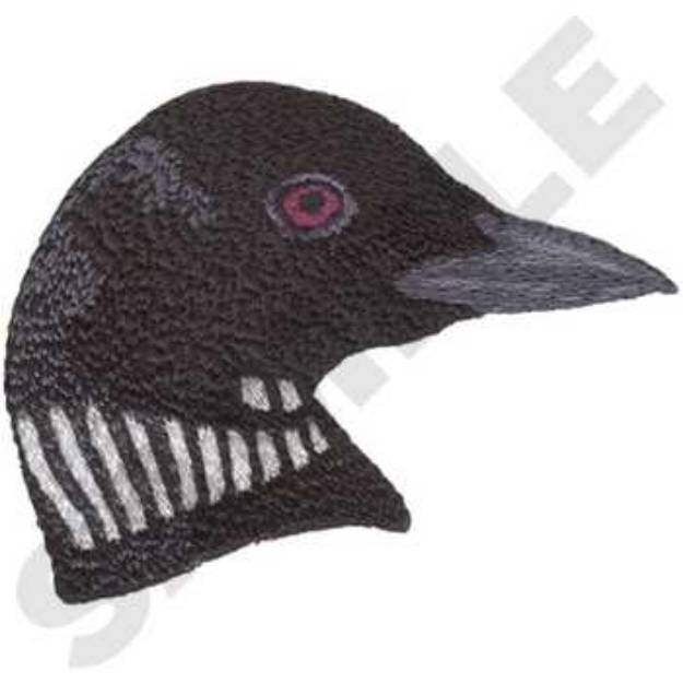 Picture of Loon Head Machine Embroidery Design