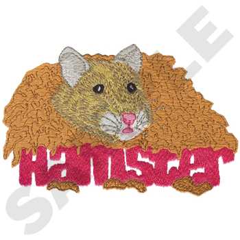 Hamster Machine Embroidery Design