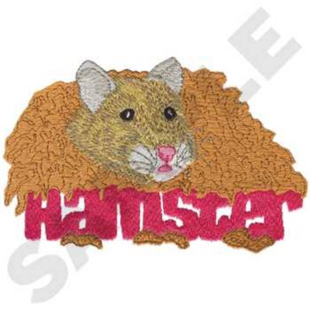 Picture of Hamster Machine Embroidery Design