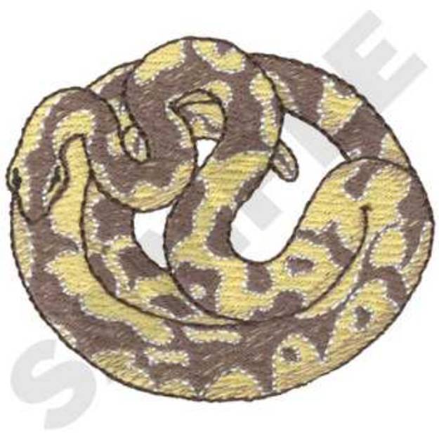 Picture of Carpet Python Machine Embroidery Design