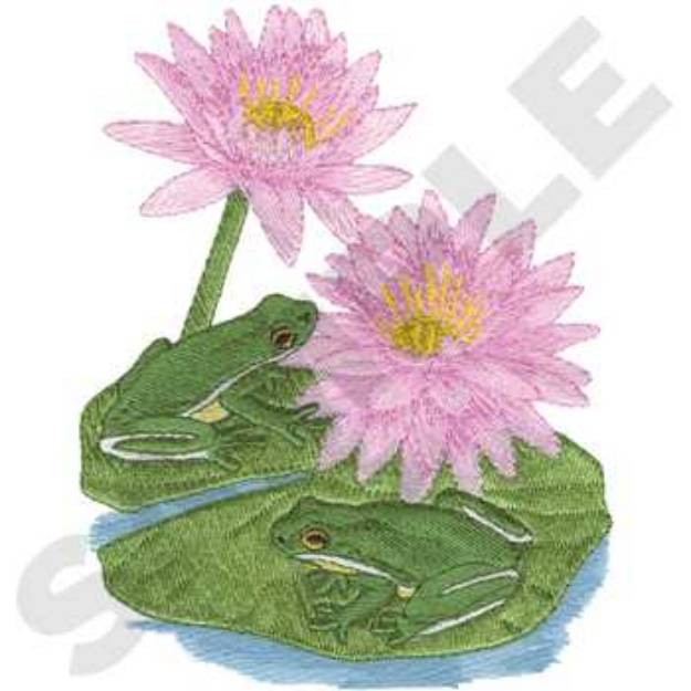 Picture of Tree Frogs Machine Embroidery Design