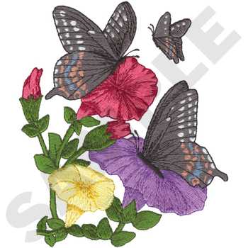 Swallowtails Machine Embroidery Design