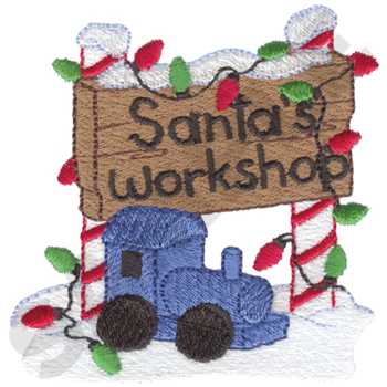 Santas Workshop Machine Embroidery Design