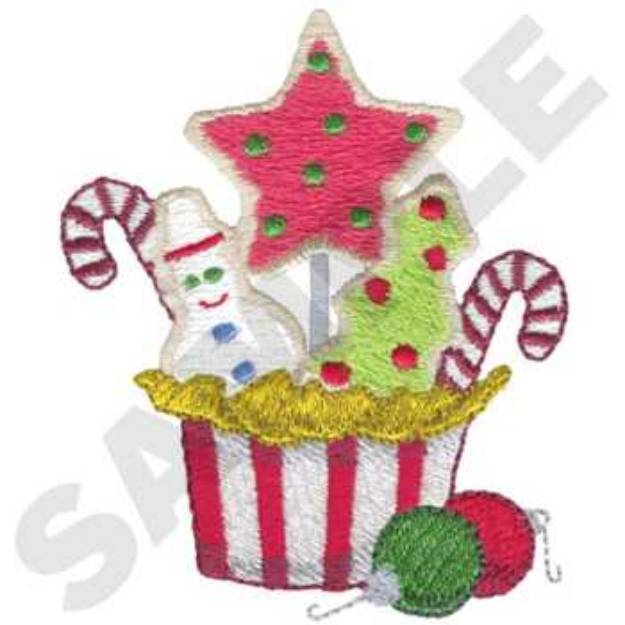 Picture of Christmas Bouquet Machine Embroidery Design