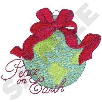 Peace On Earth Machine Embroidery Design