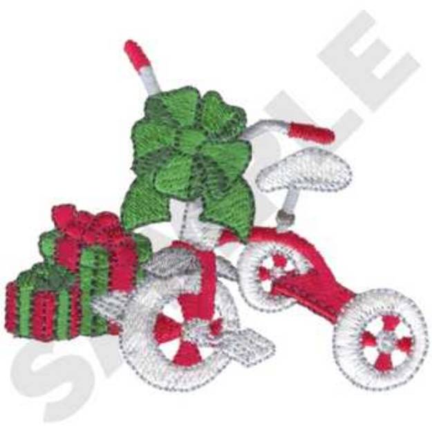 Picture of Trike with Presents Machine Embroidery Design