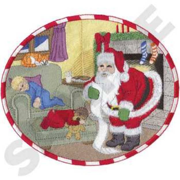 Picture of Waiting For Santa Machine Embroidery Design