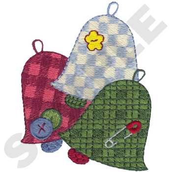 Bell Ornaments Machine Embroidery Design