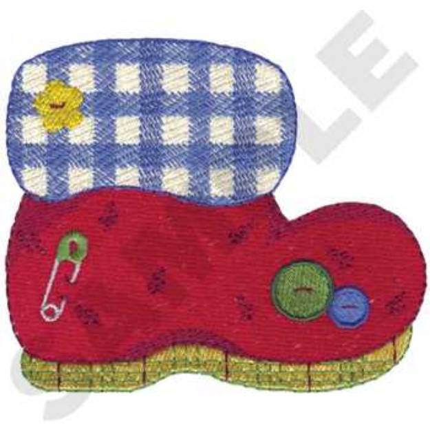 Picture of Christmas Boot Machine Embroidery Design