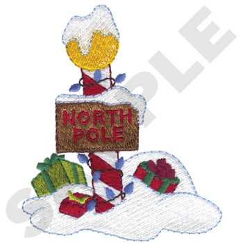 North Pole Machine Embroidery Design