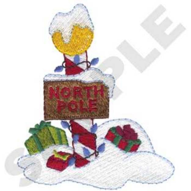 Picture of North Pole Machine Embroidery Design