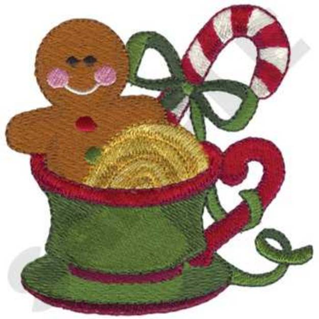 Picture of Cookies In Cup Machine Embroidery Design