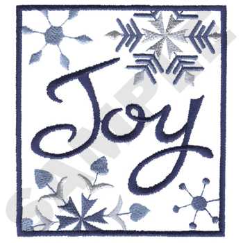 Joy Machine Embroidery Design