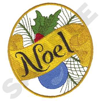 NOEL Machine Embroidery Design