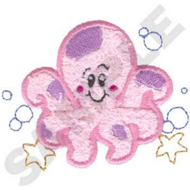 Picture of Octopus Applique Machine Embroidery Design