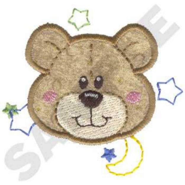 Picture of Teddy Bear Applique Machine Embroidery Design