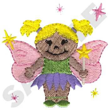 Fairy Girl Machine Embroidery Design