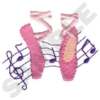 Dance Shoes Machine Embroidery Design