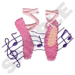 Picture of Dance Shoes Machine Embroidery Design