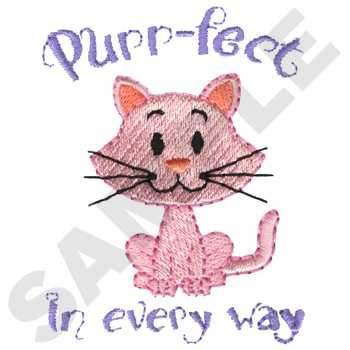 Perfect Kitty Machine Embroidery Design