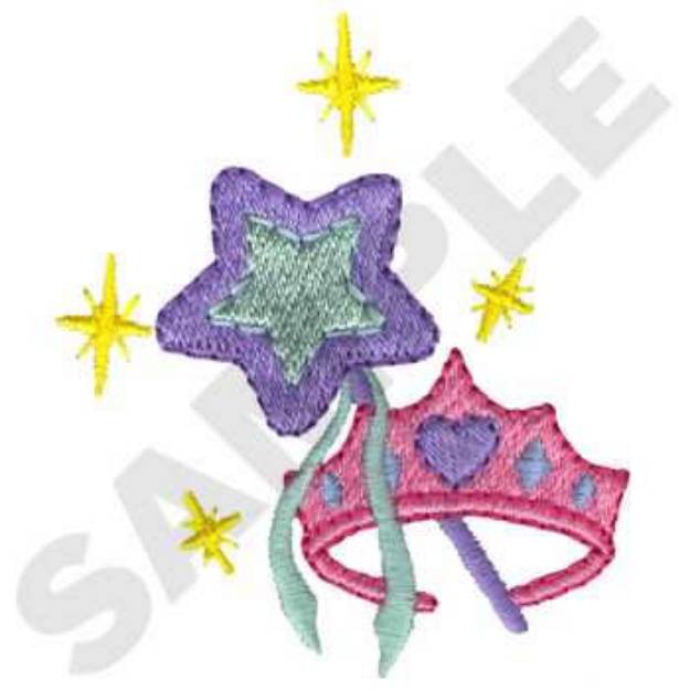 Picture of Princess Crown Machine Embroidery Design