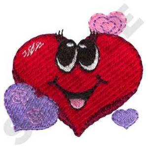 Picture of Smiling Hearts Machine Embroidery Design