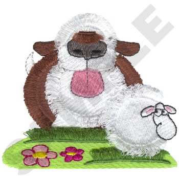 Sheepdog Machine Embroidery Design