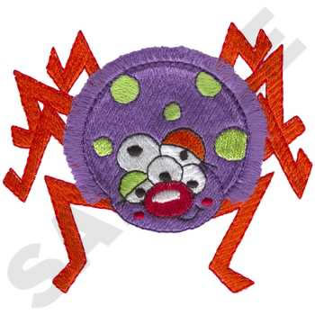 Purple Spider Machine Embroidery Design